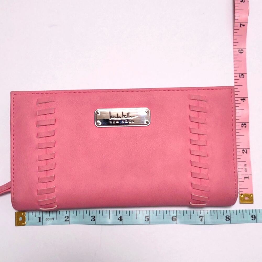 Nicole Miller Pink Leather Wallet - Picture 3 of 7